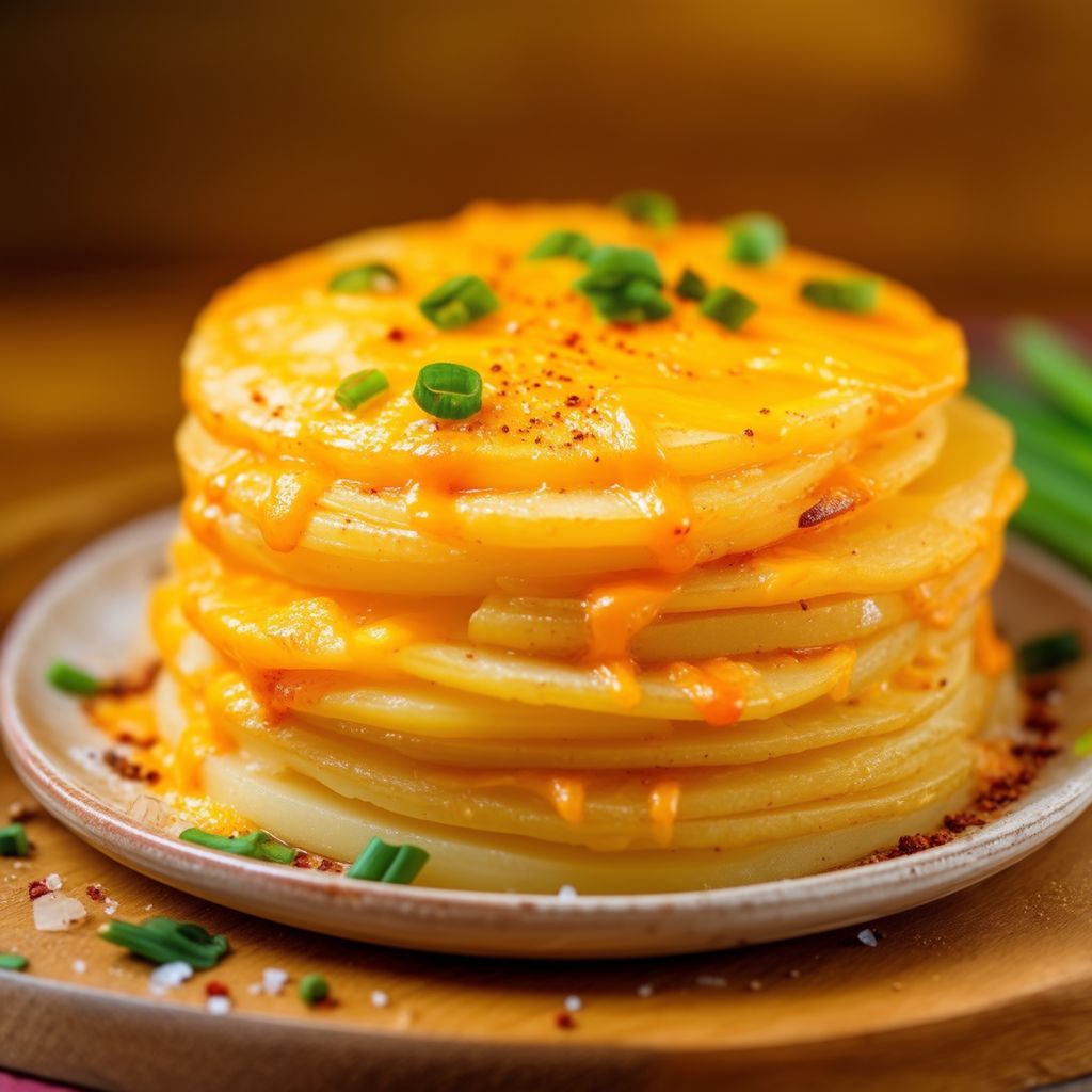 Käsegewürzter Kartoffelauflauf