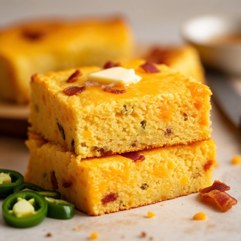 Würziges Jalapeño-Cheddar-Maisbrot