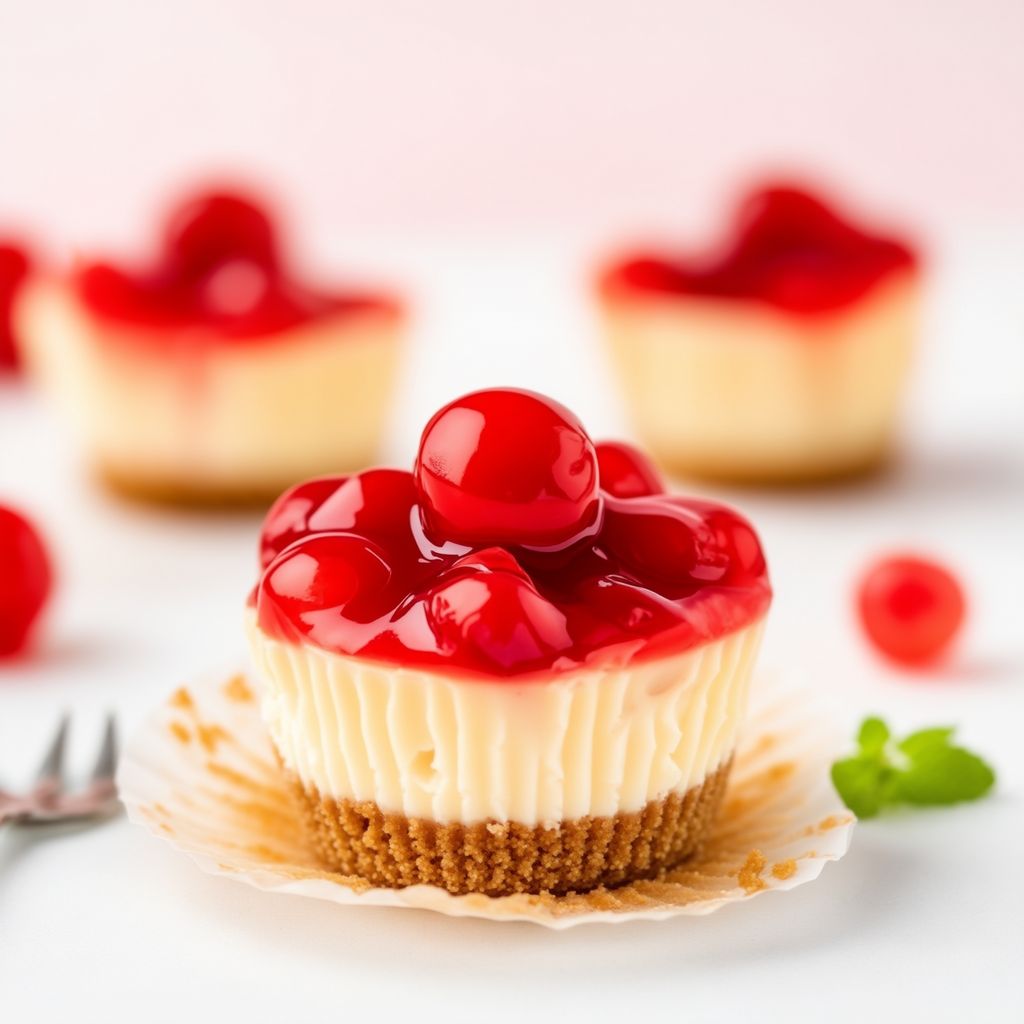 Mini Cherry Cheesecake Cups
