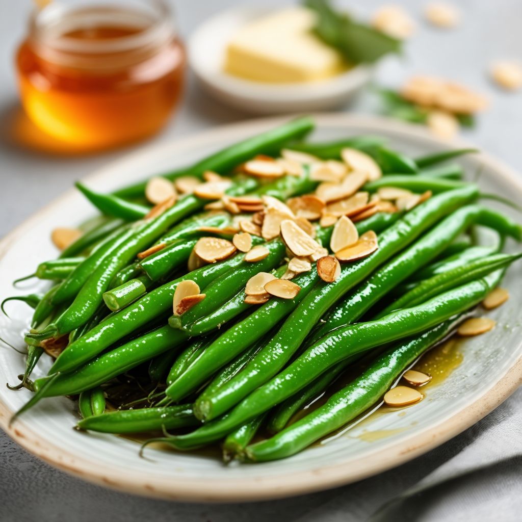 Fagiolini Saltati con Miele e Mandorle
