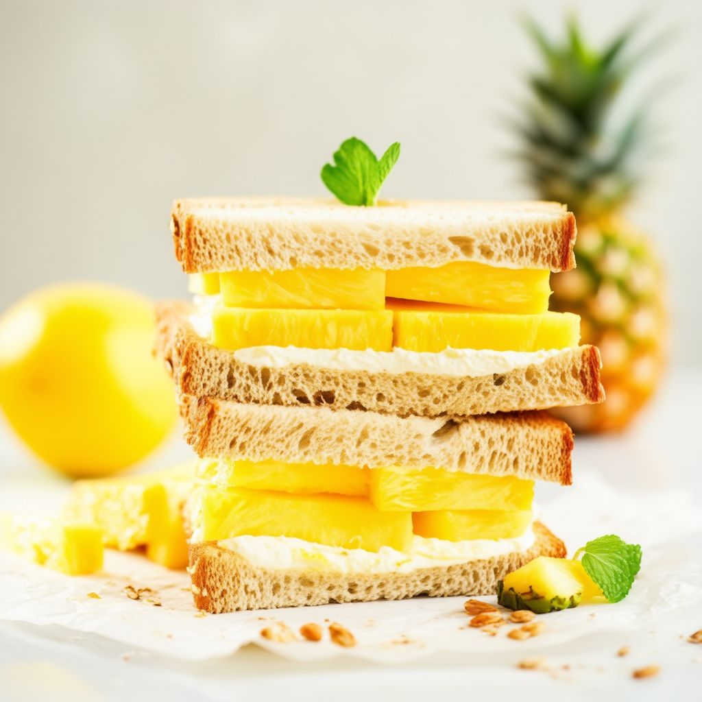 Tropical Pineapple Delight Sandwich