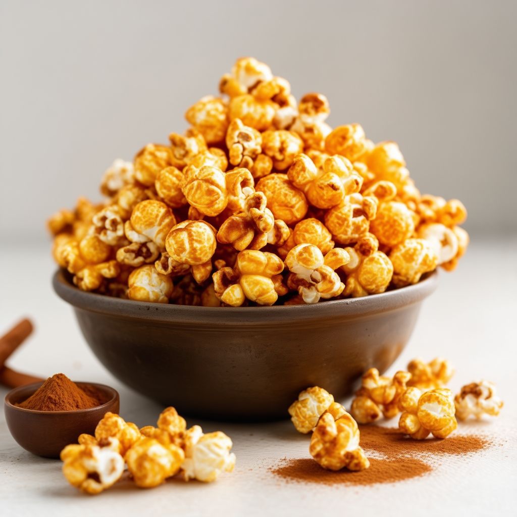 Gewürzter Karamell-Popcorn-Genuss
