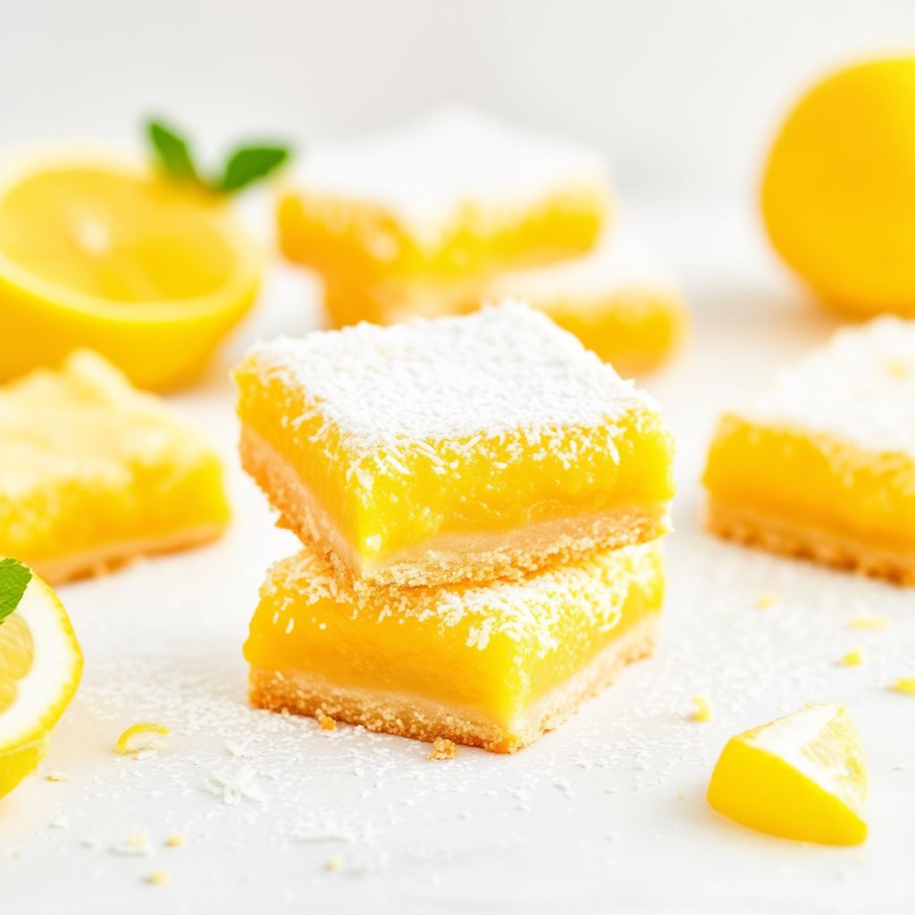 Zesty Lemon Coconut Bars