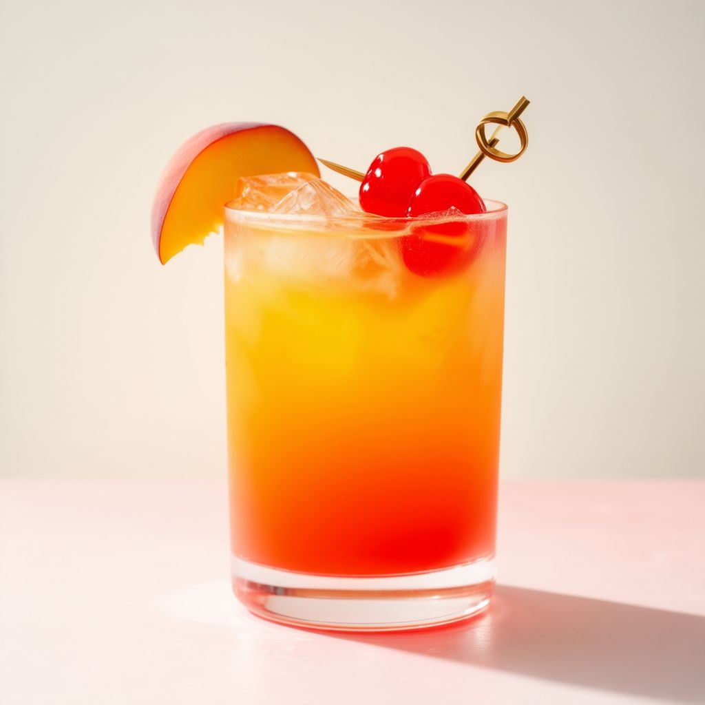 Tropical Peach Bliss Cocktail