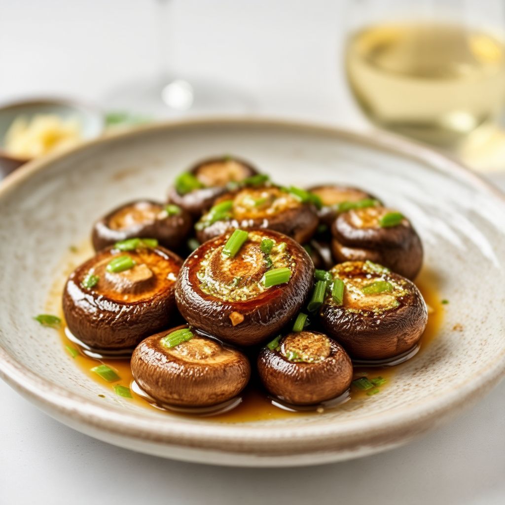 Garlic Butter White Wine Mushrooms