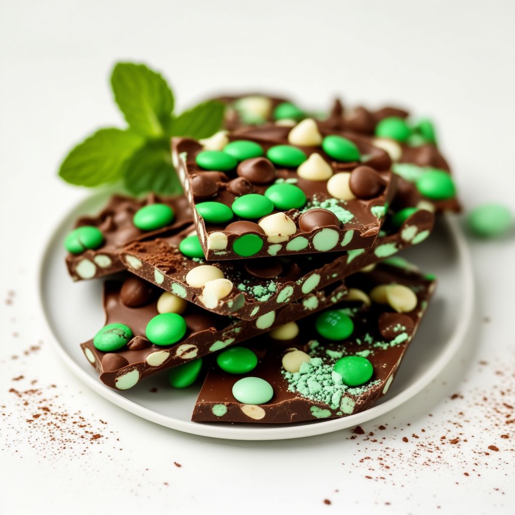 Minty Chocolate Bark Delight