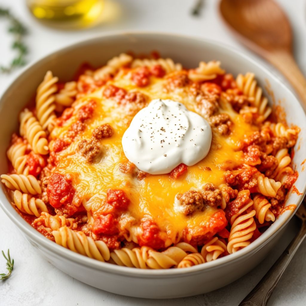 Cheesy Turkey Pasta Bake