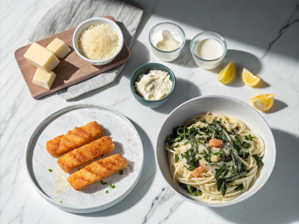 Fischstäbchen DIY & Lachs‑Spinat‑Pasta mit Mozzarella
