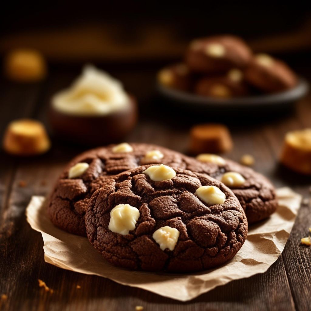 Schokoladen-Cookies mit Frischkäse