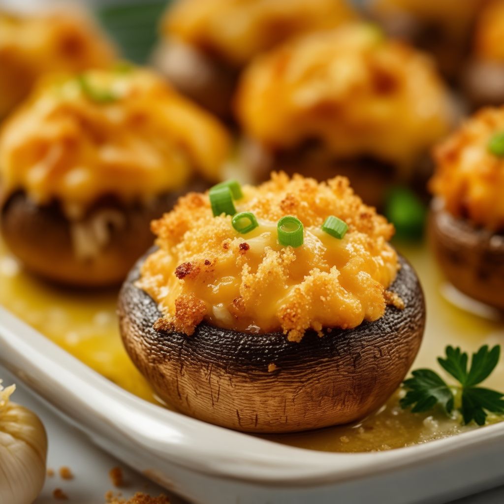 Cheesy Garlic-Stuffed Mushrooms