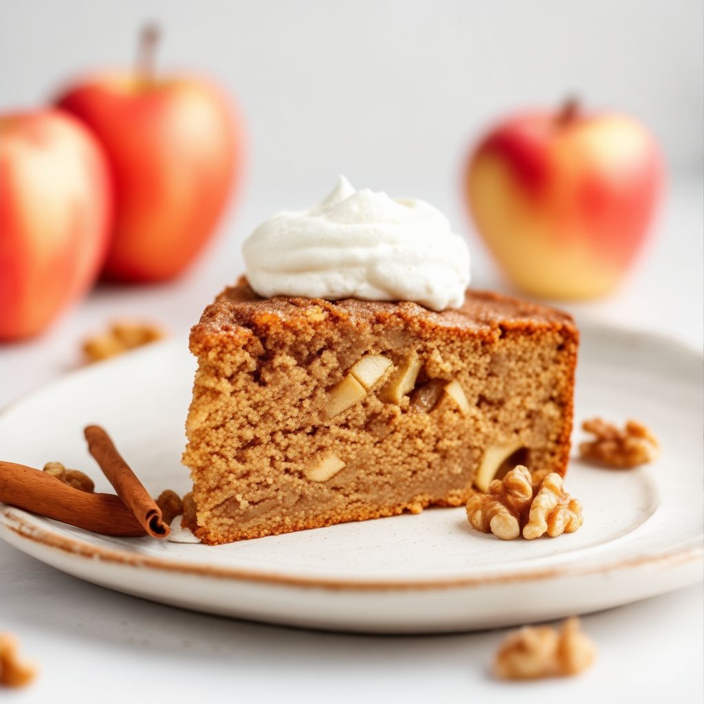 Spiced Apple Walnut Cake