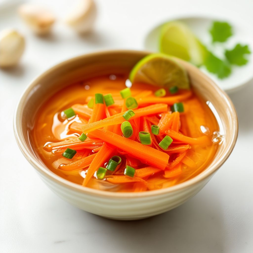 Enhanced Vietnamese Dipping Sauce with Pickled Carrots