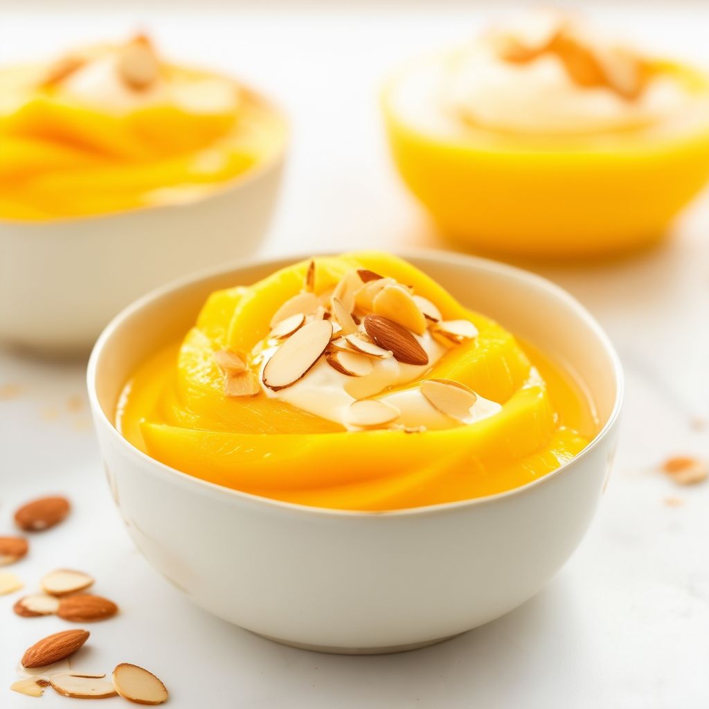 Cremige tropische Mango-Delikatesse