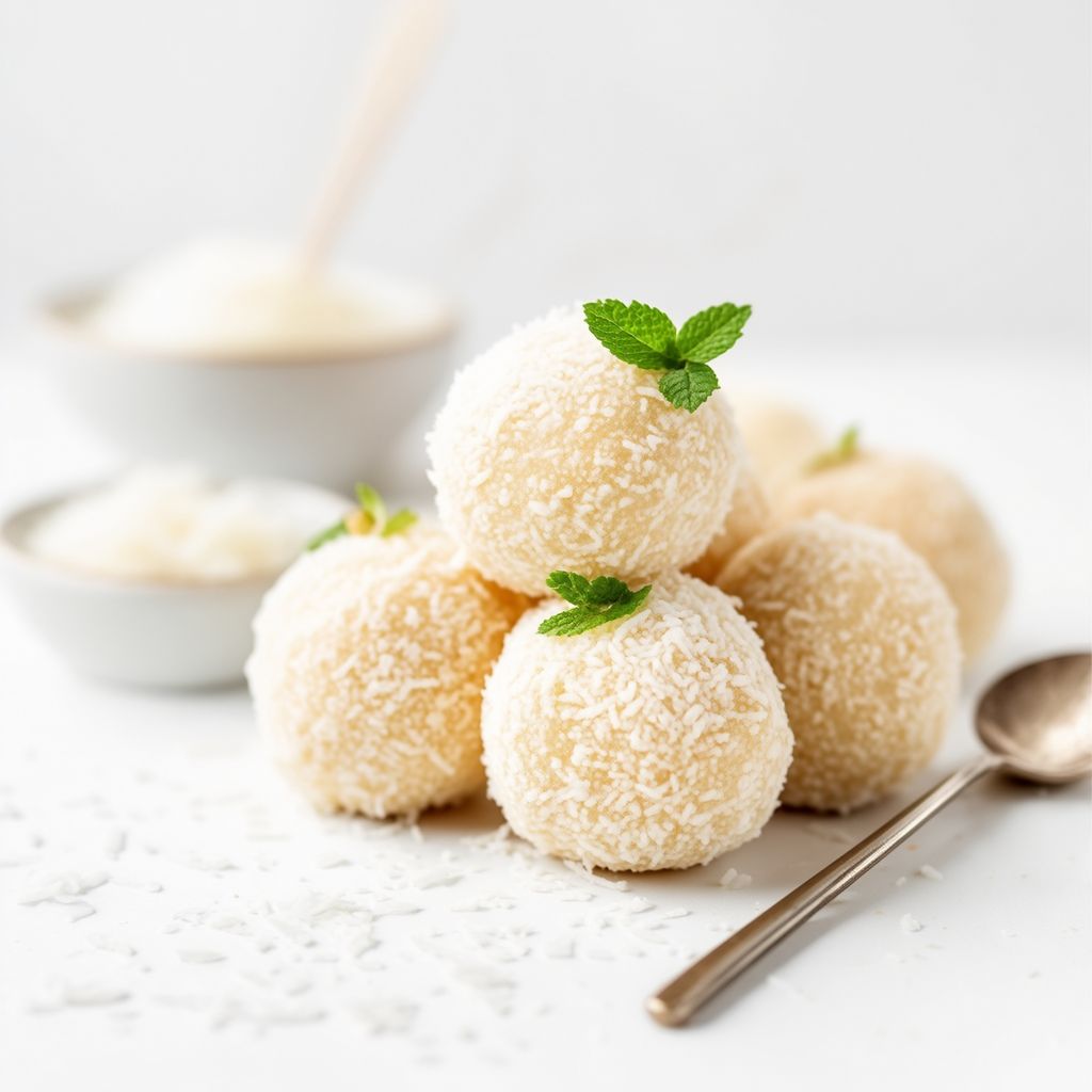 Festliche Kokosnuss Bliss Balls
