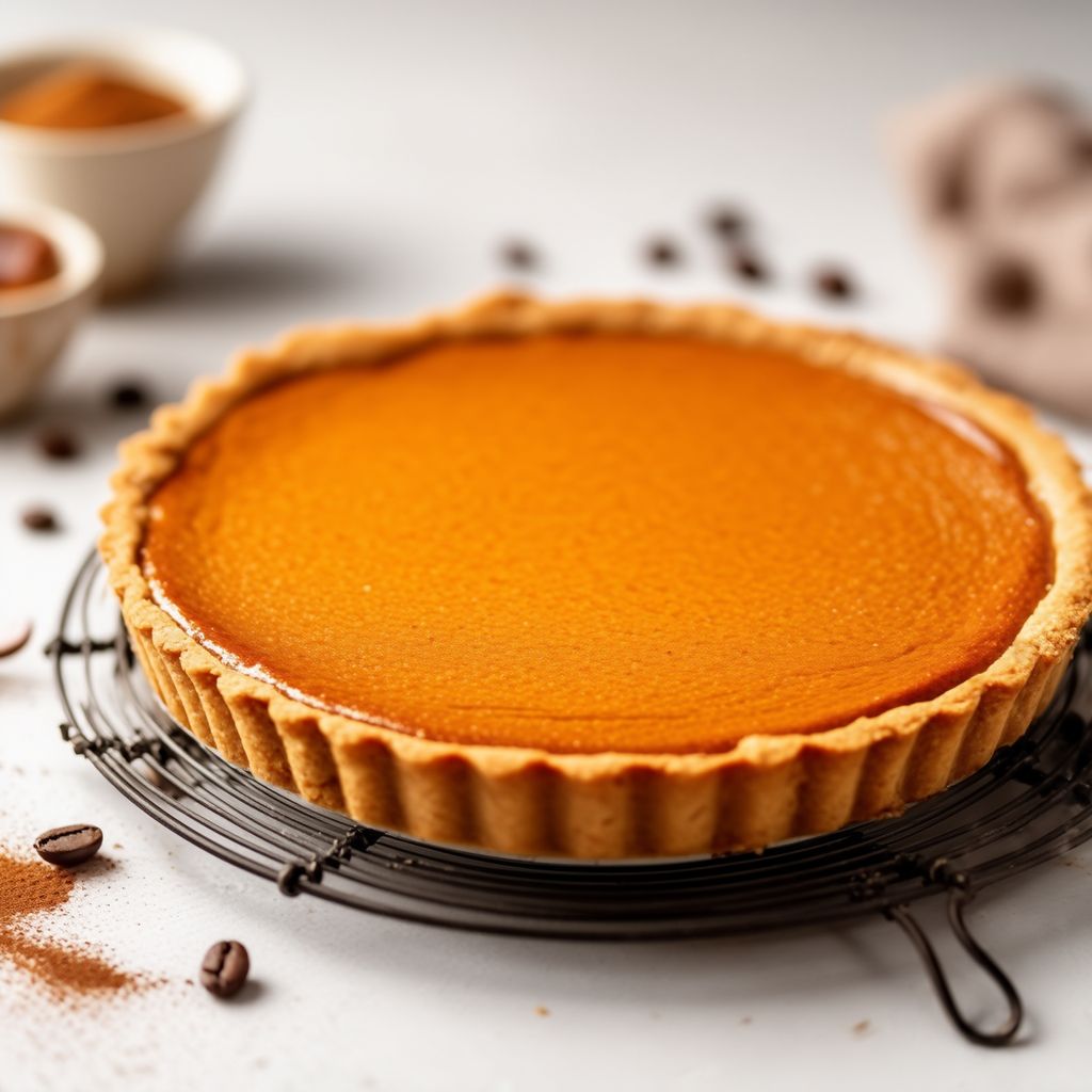 Spiced Kahlua Pumpkin Tart