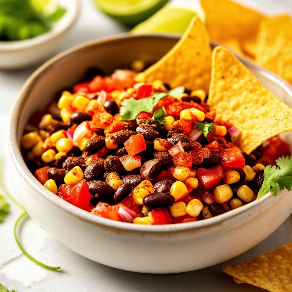 Salsa Fiesta di Fagioli Neri e Mais