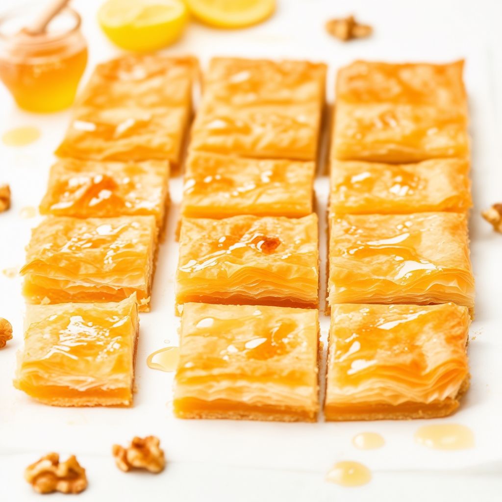 Honig-Walnuss-Phyllo-Riegel