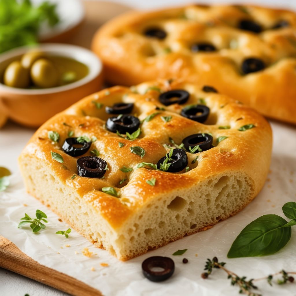 Savory Focaccia Bread with Trio of Toppings