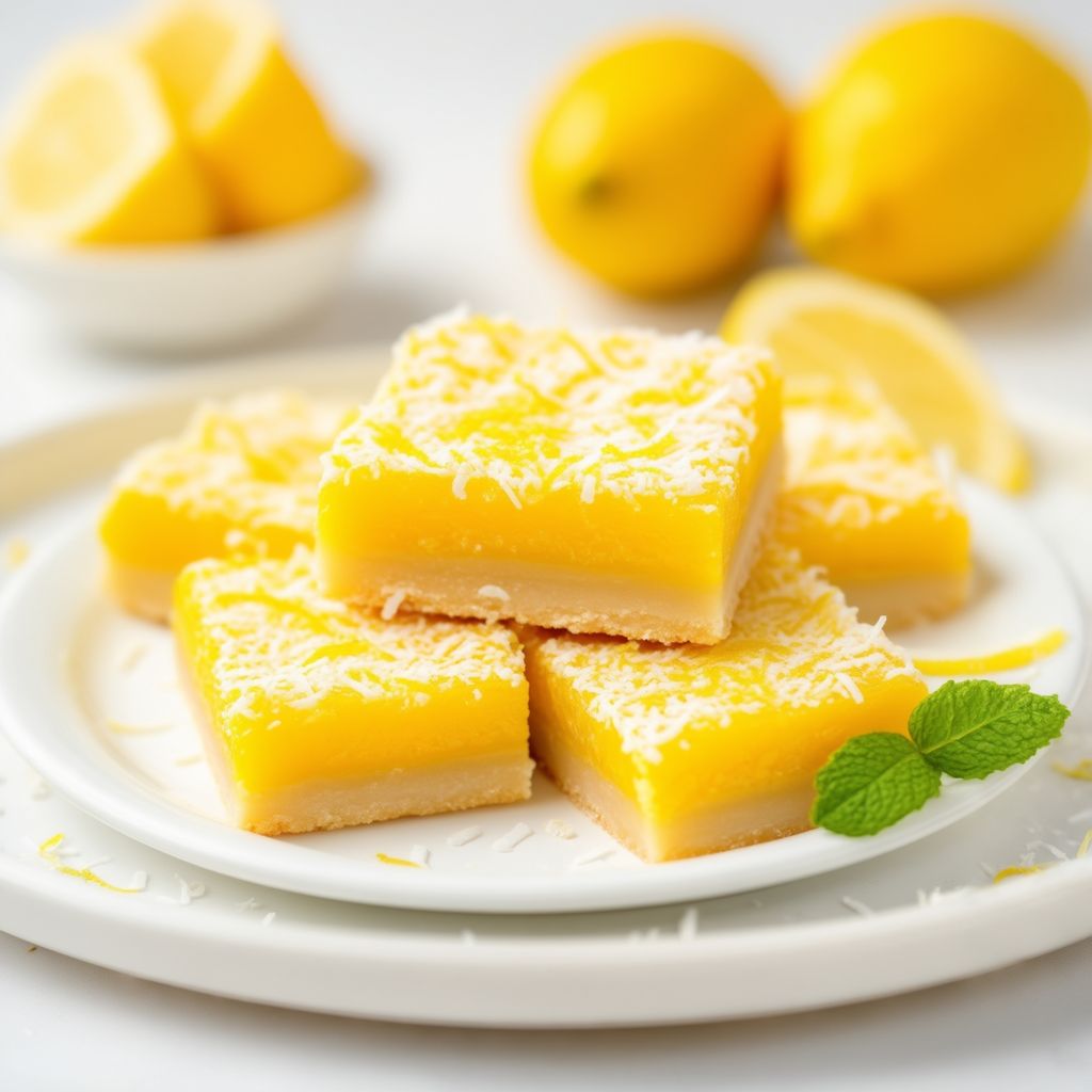 Zesty Lemon Coconut Bars