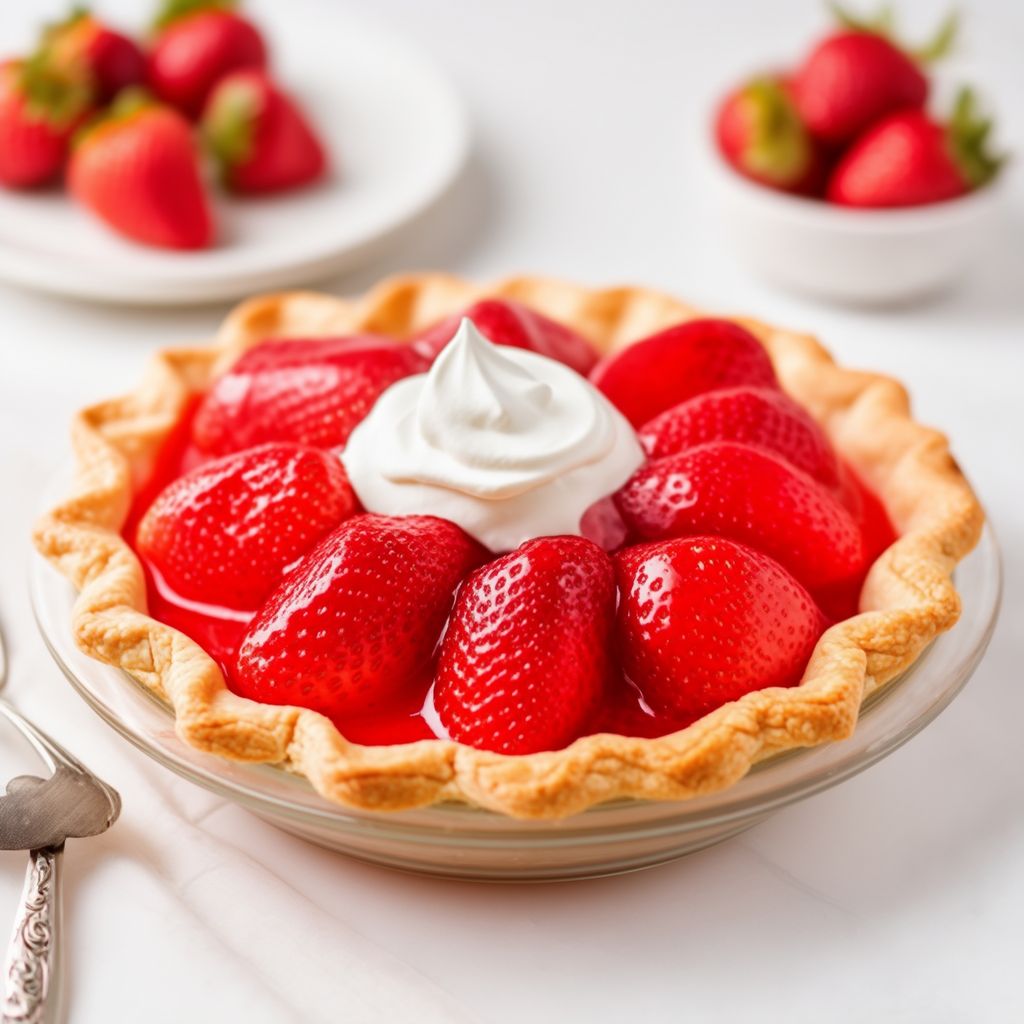 Glazed Strawberry Delight Pie