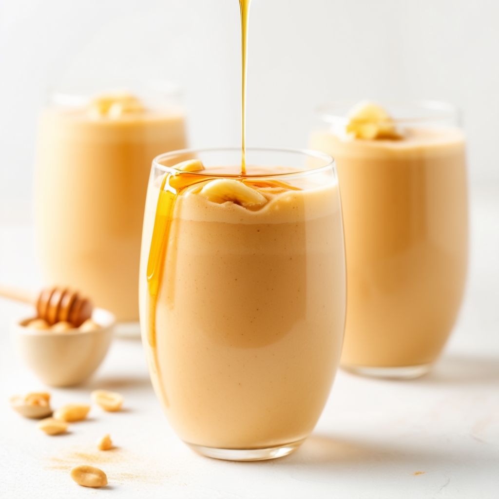 Cremiger Erdnussbutter-Bananen-Smoothie