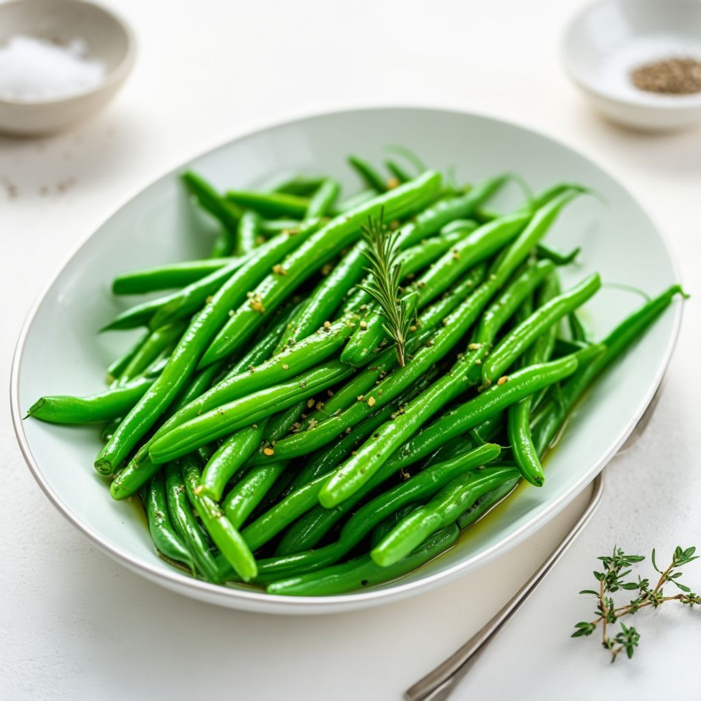 Knoblauch-Kräuter-Grüne Bohnen