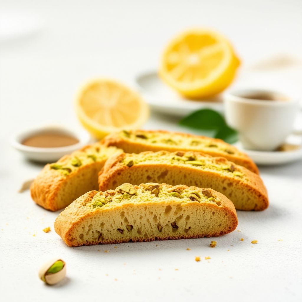Lemon Pistachio Biscotti