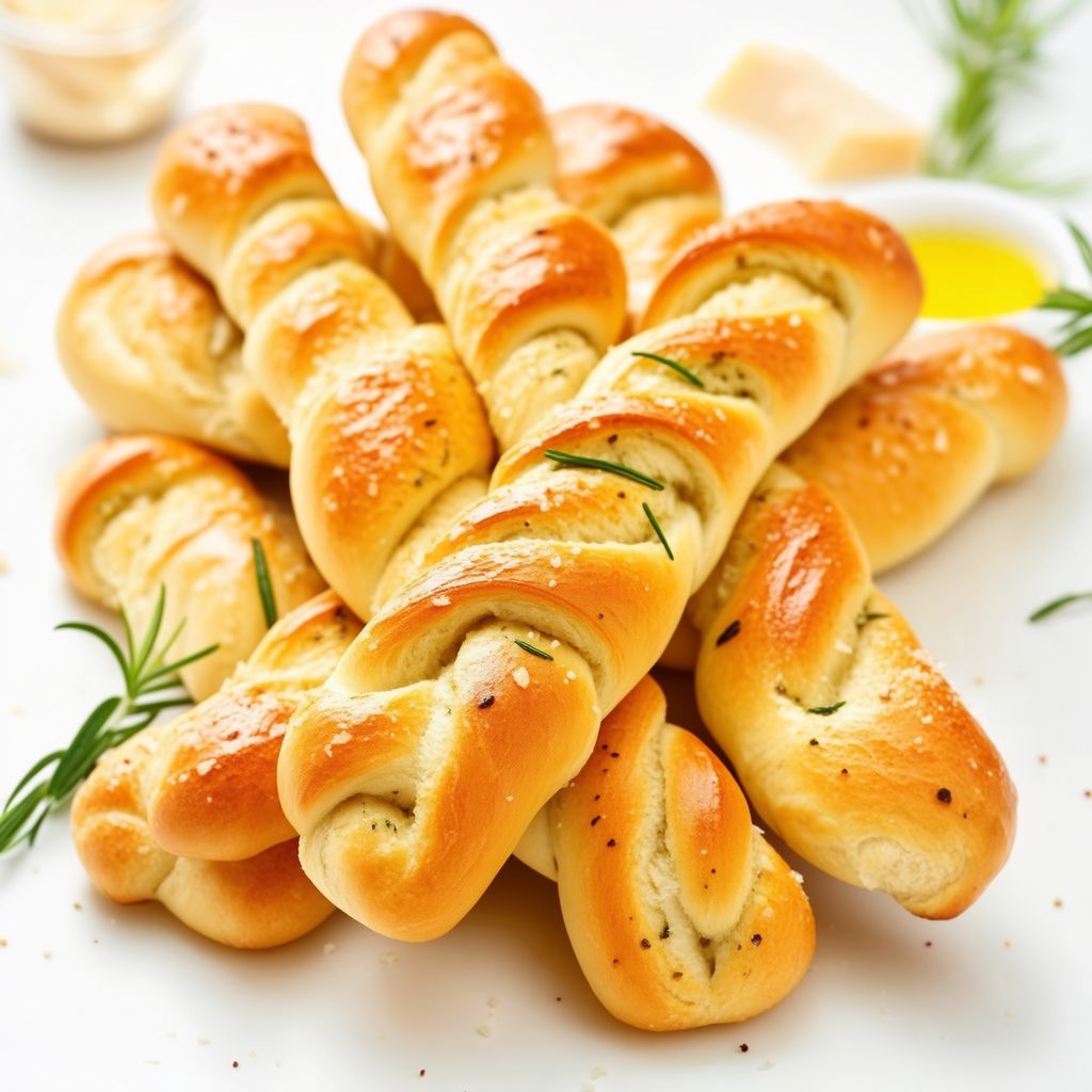 Garlic-Herb Twisted Breadsticks