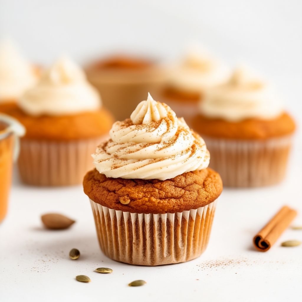 Gewürzte Süßkartoffel-Muffins mit Frischkäse-Frosting