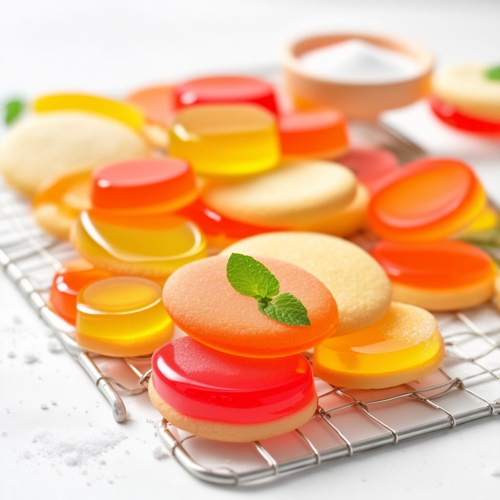 Biscotti di Zucchero Colorati con Gelatina