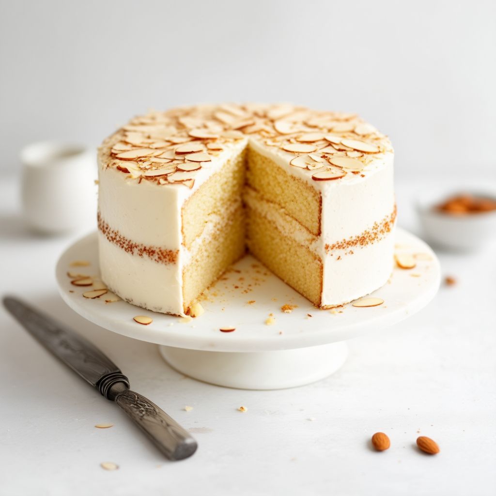 Vanilla Almond Delight Cake