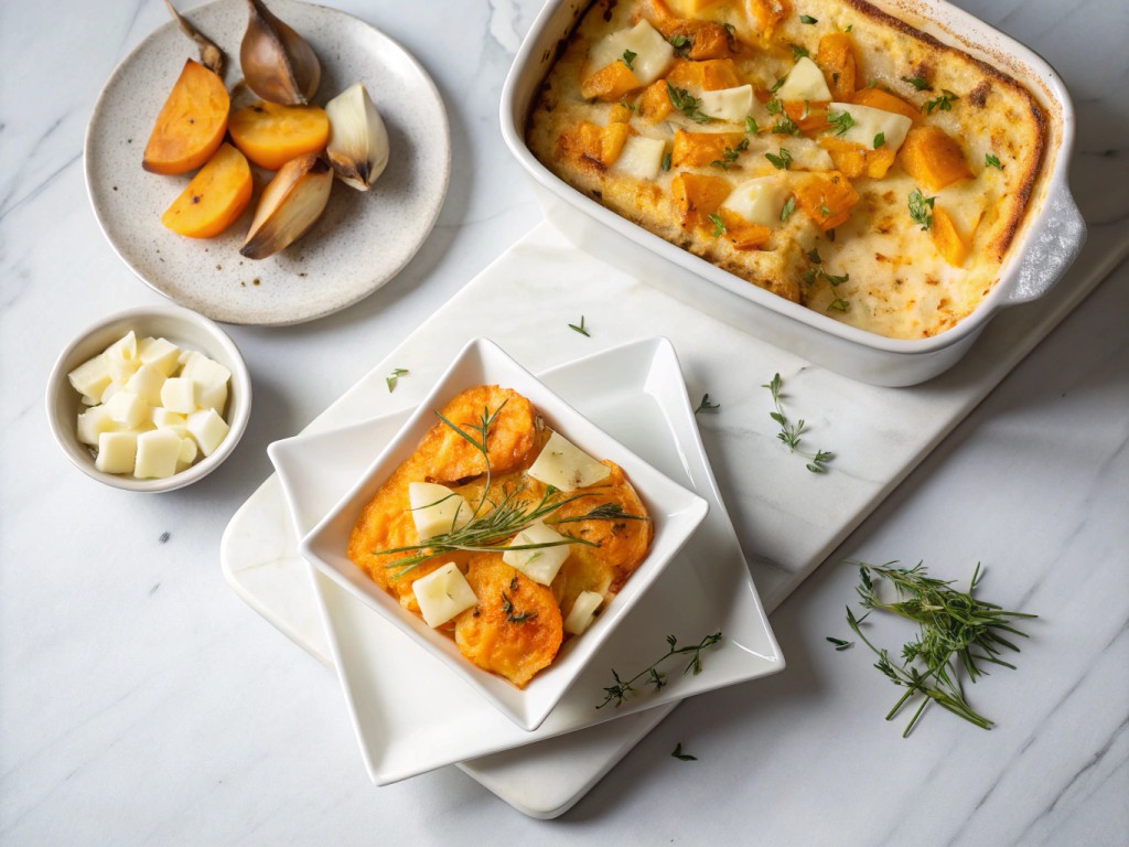 Kürbis‑Tariflette: Ein herbstlicher Kartoffelauflauf