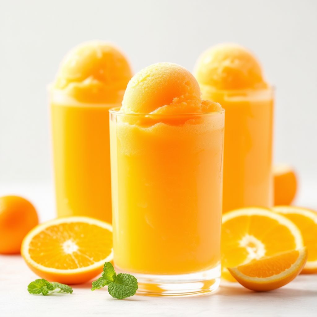 Zitrus-Soda-Sorbet-Smoothie