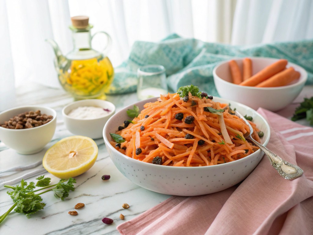 Frischer Karottensalat