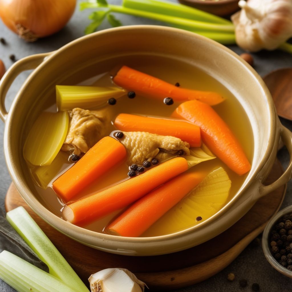 Brodo di Pollo Fatto in Casa in Pentola a Cottura Lenta