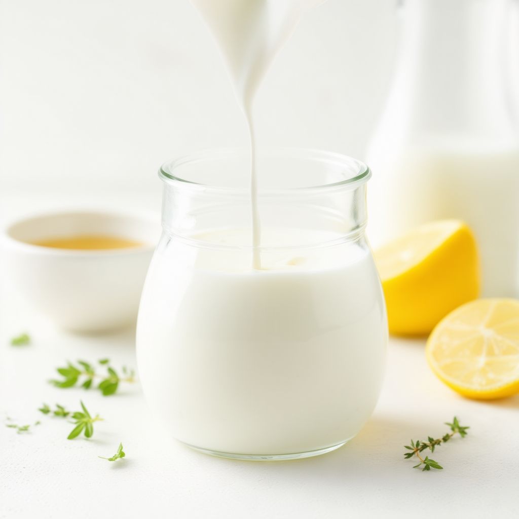 Hausgemachter würziger Buttermilchersatz