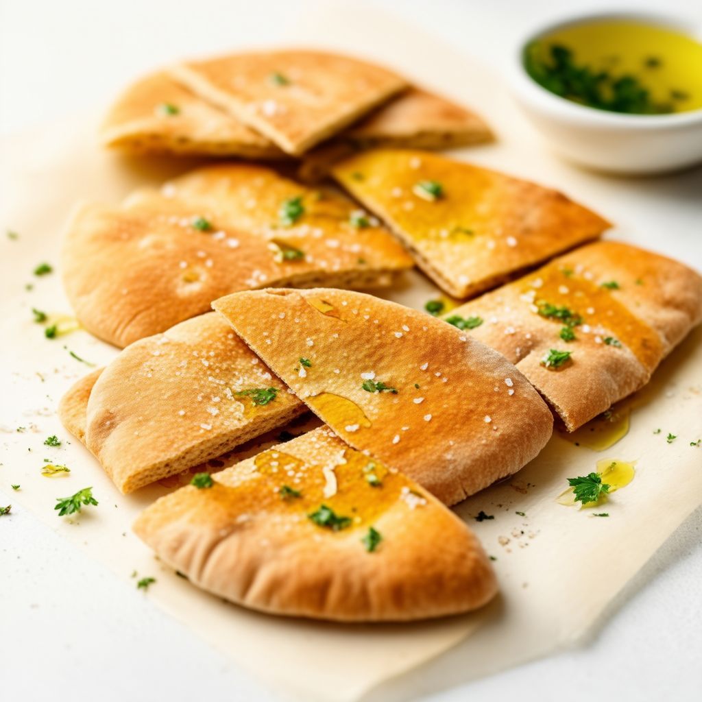 Knoblauch-Kräuter-Pita-Crisps