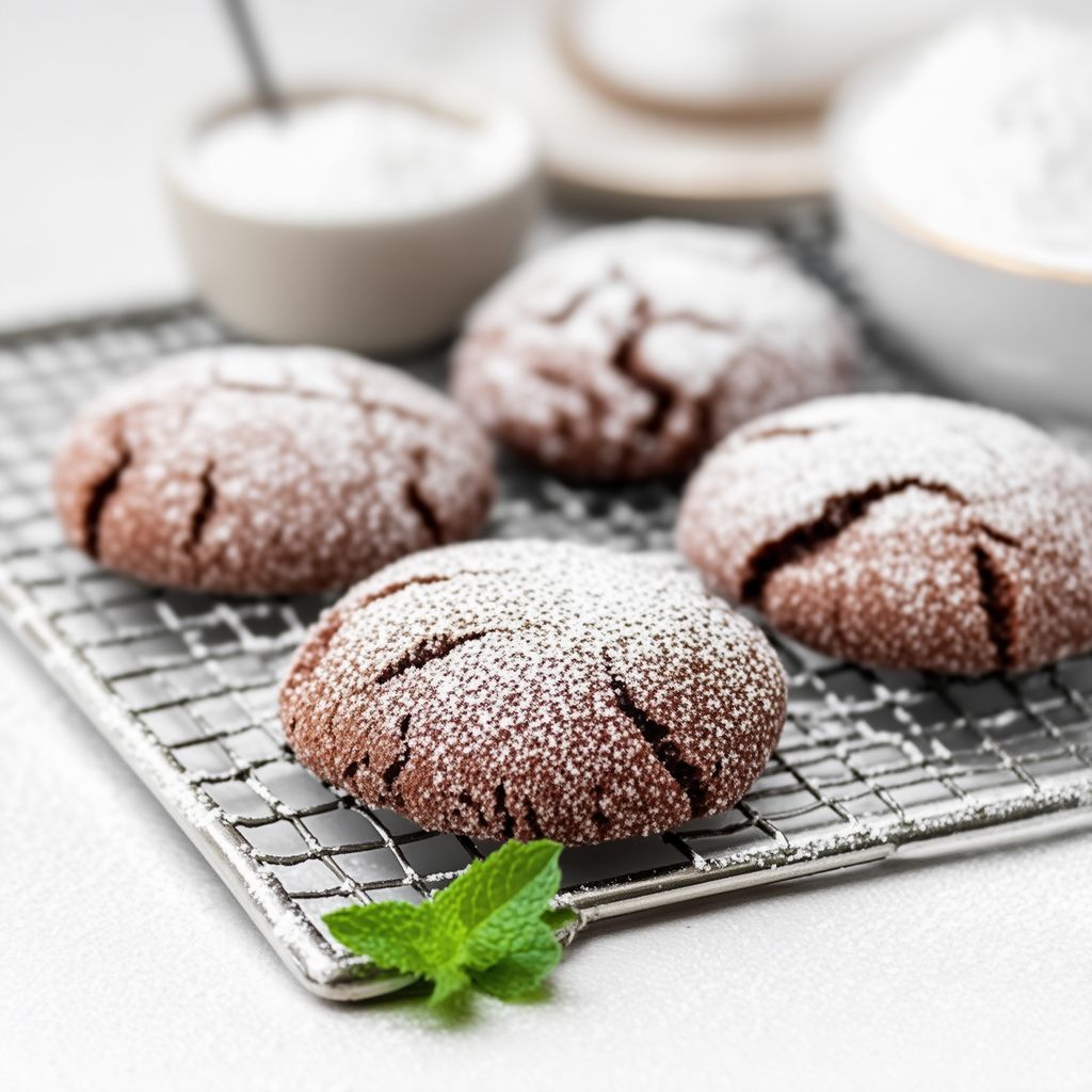 Soft Chocolate Sugar-Coated Cookies