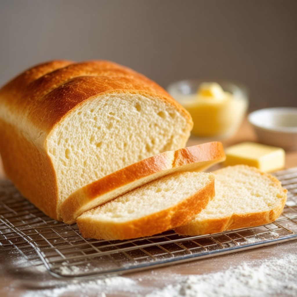 Hausgemachtes weiches Weißbrot