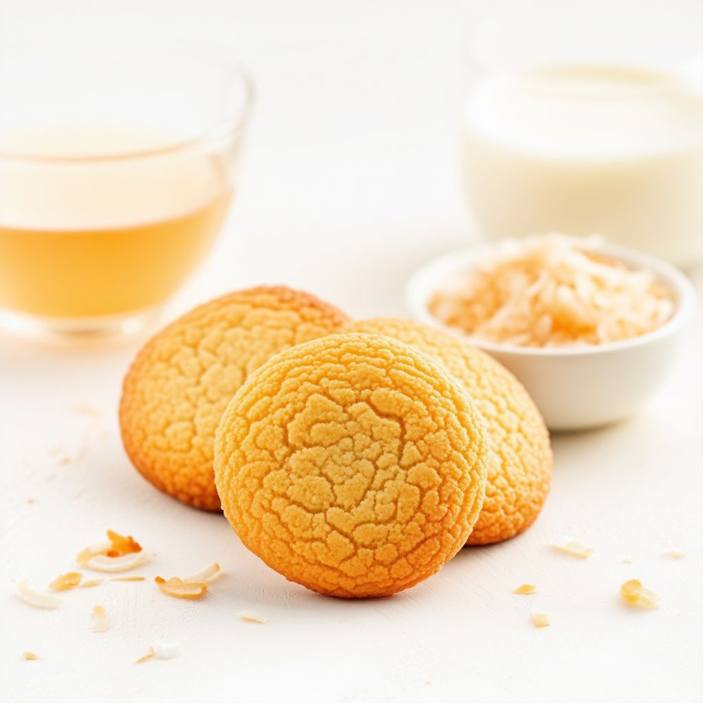 Goldene Kokosnuss Bliss Kekse