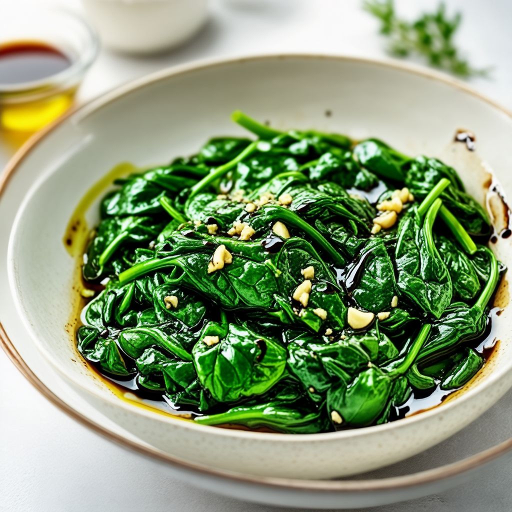 Garlic Balsamic Spinach Sauté
