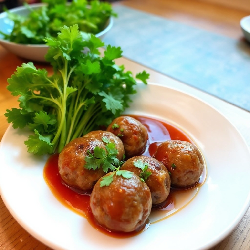 Bun Cha! Vietnamesische Fleischbällchen