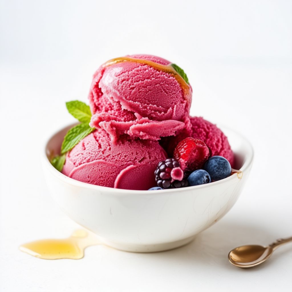 Creamy Berry Sorbet Delight