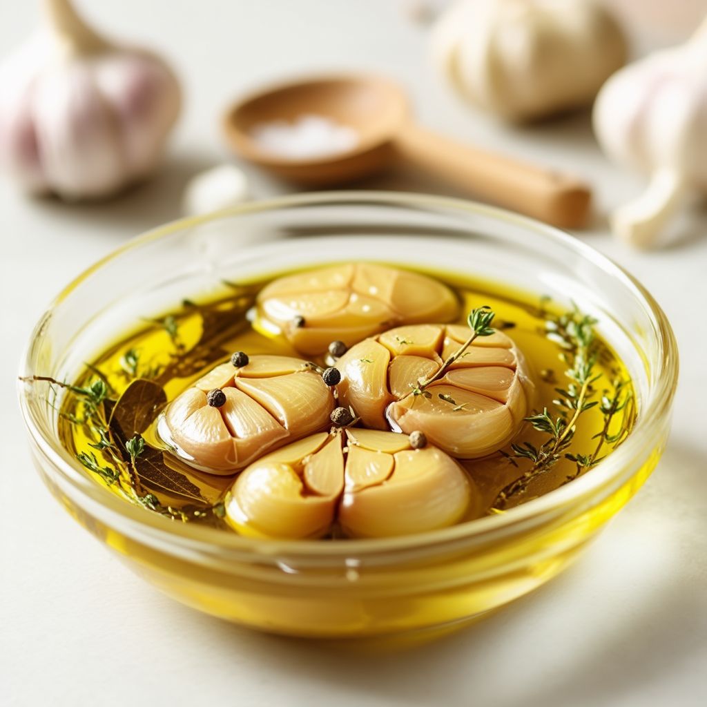 Confit di Aglio con Timo e Alloro