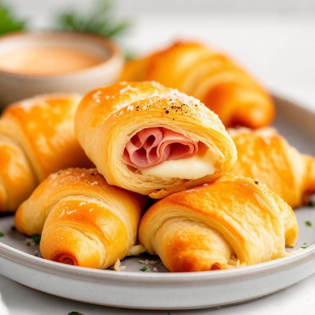 Herzhafte Croissant-Röllchen
