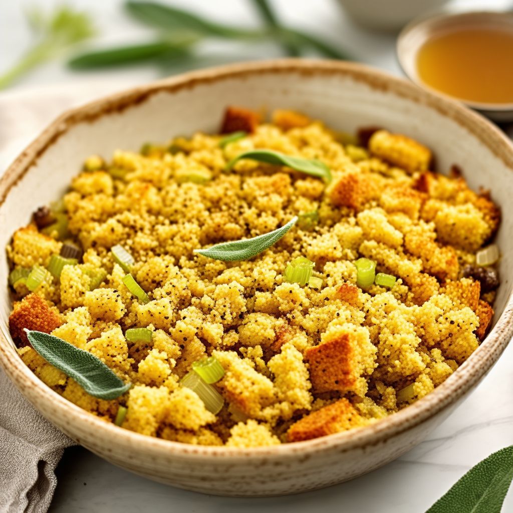 Savory Cornbread and Herb Dressing