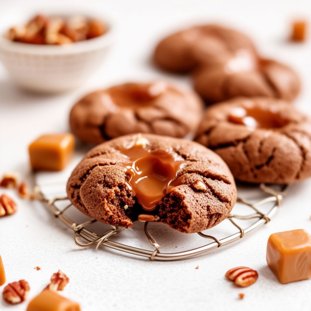 Caramel Pecan Surprise Cookies