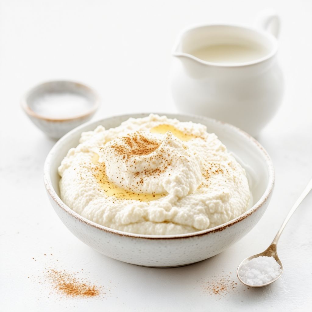 Cremiger hausgemachter Ricotta-Käse