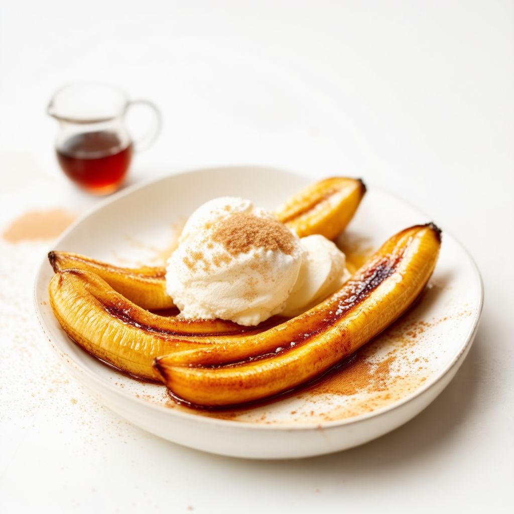 Karamellisierte Rum-gebackene Bananen