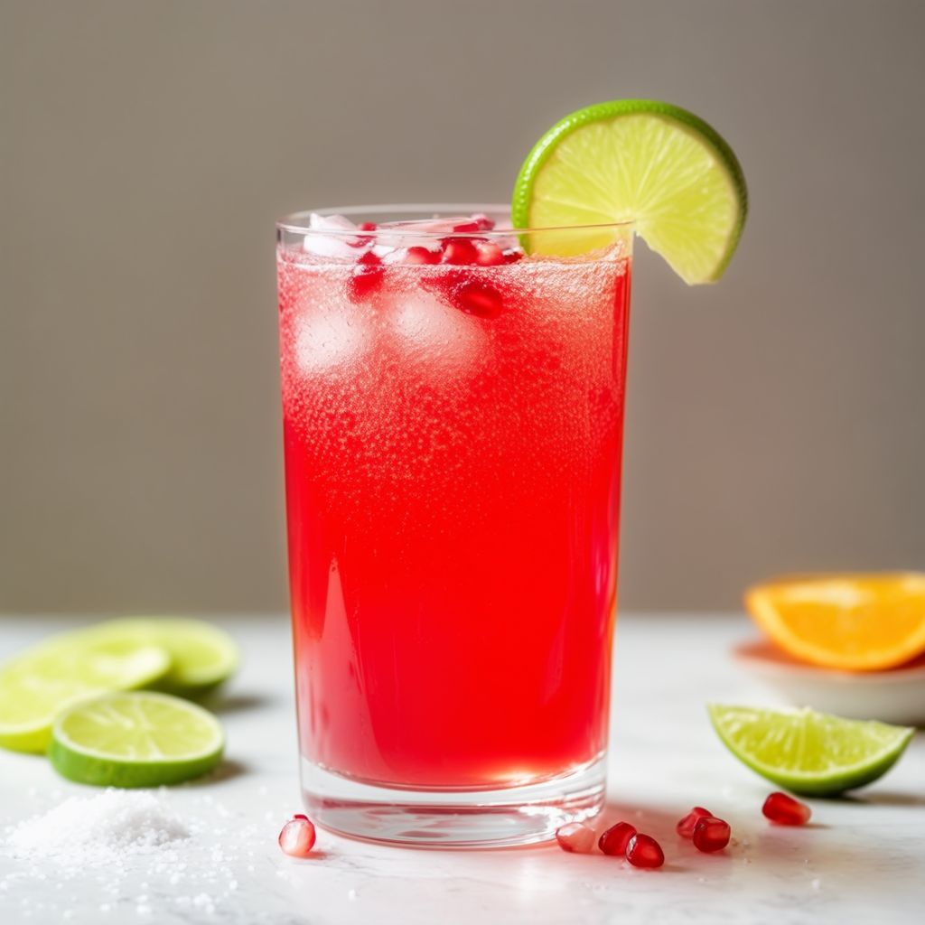 Granatapfel-Limetten-Spritzer